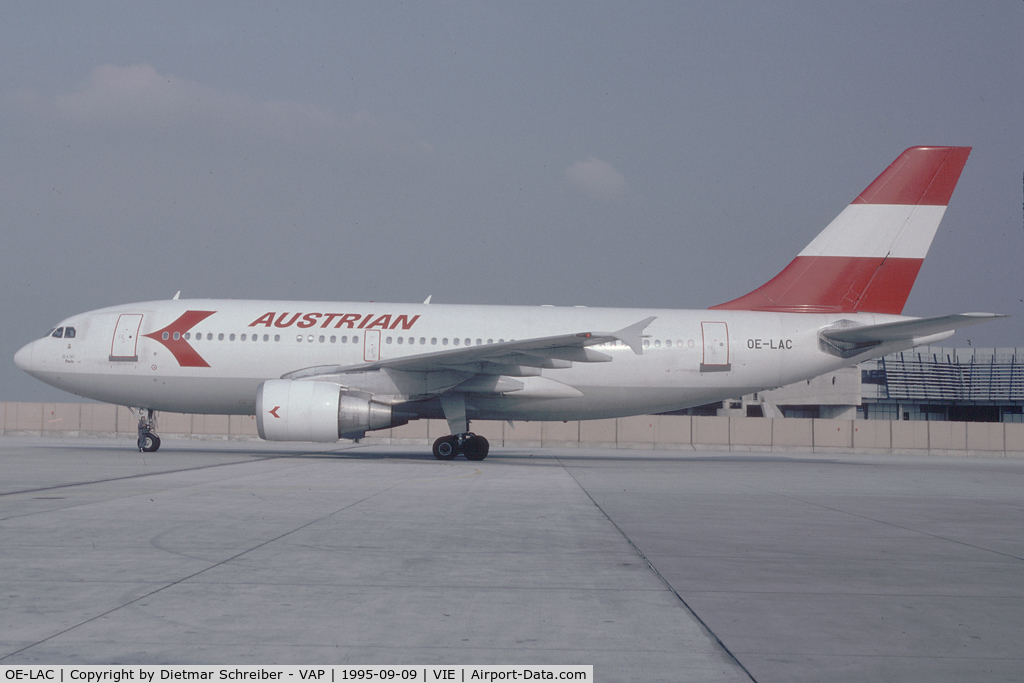 OE-LAC, 1991 Airbus A310-324 C/N 568, Austrian Airlines Airbus 310