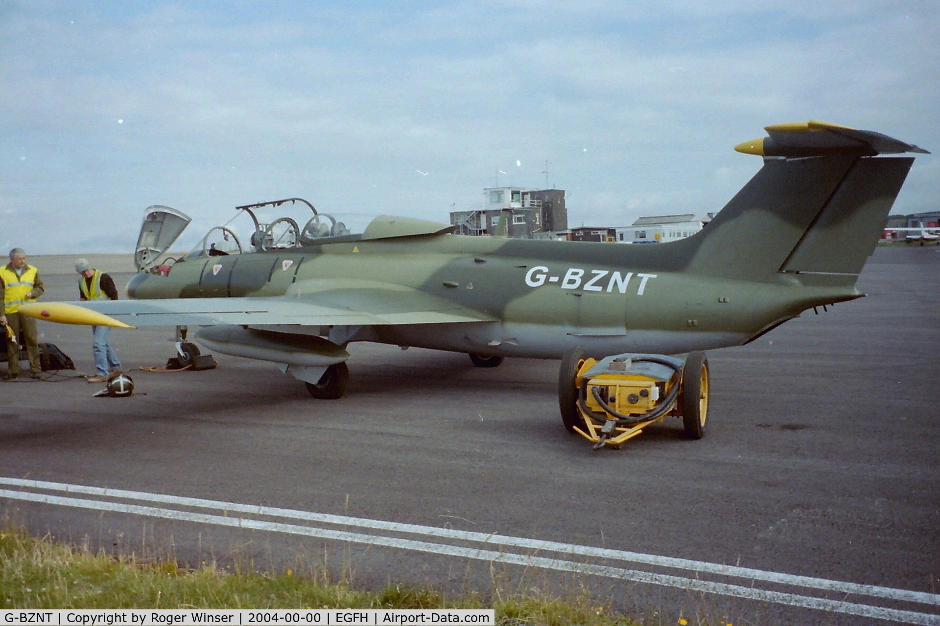 G-BZNT, 1968 Aero L-29 Delfin C/N 893019, Based at Swansea Airport in summer 2004