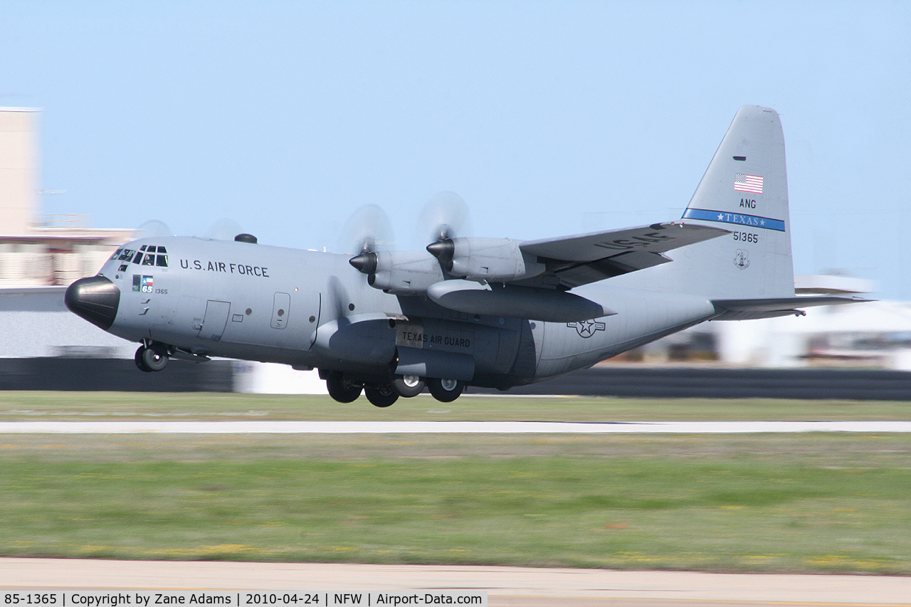 85-1365, 1985 Lockheed C-130H Hercules C/N 382-5078, At the 2010 NAS-JRB Fort Worth Airshow