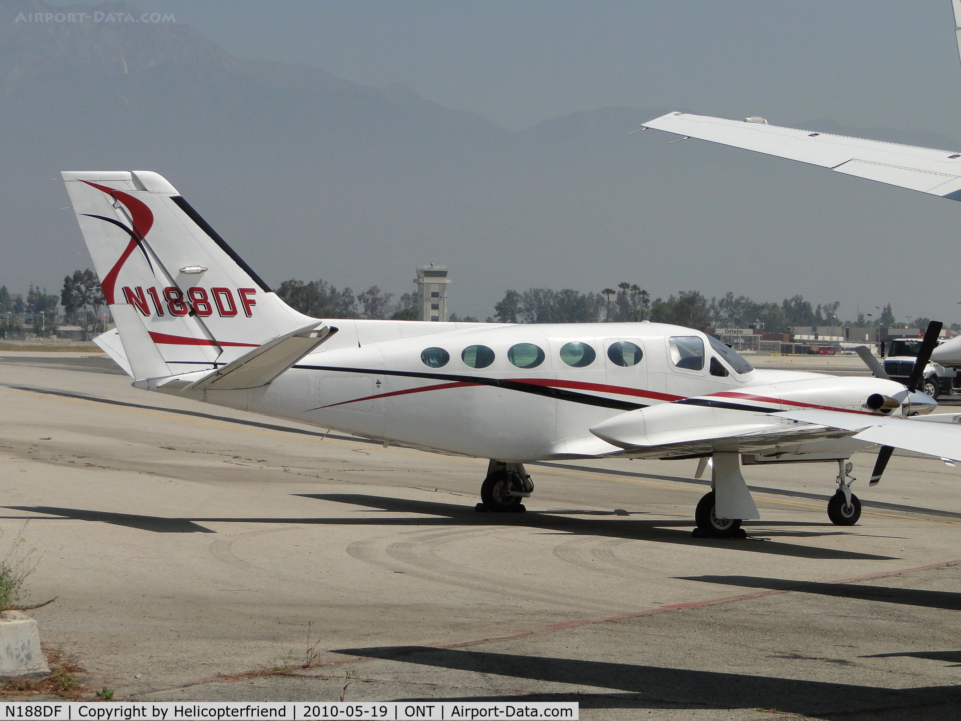 N188DF, 1984 Cessna 425 Conquest I C/N 425-0188, Parked at Ontario