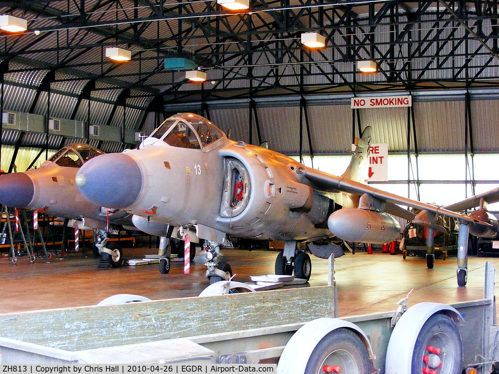 ZH813, 1998 British Aerospace Sea Harrier F/A.2 C/N NB18, With the School of Flight Deck Operations at RNAS Culdrose