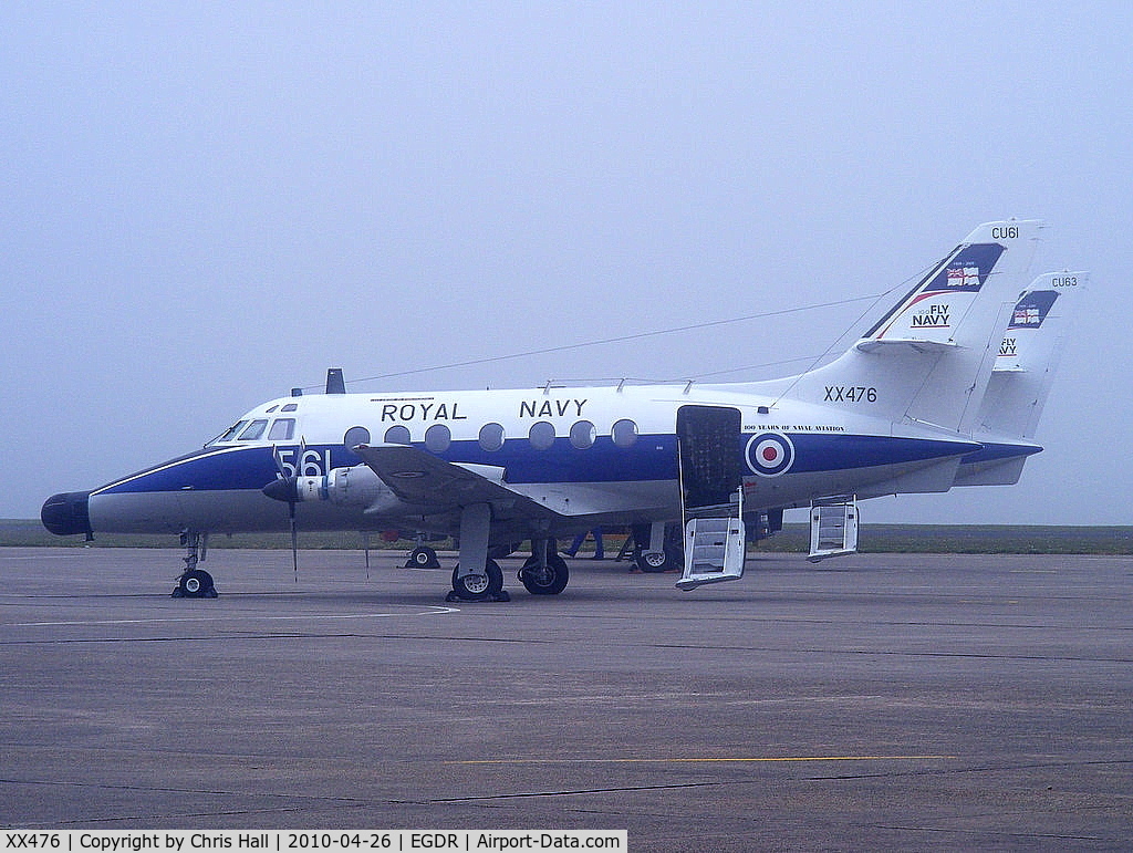 XX476, 1978 Scottish Aviation Jetstream T.2 (HP-137) C/N 216, 750 Naval Air Squadron Wing, Based at RNAS Culdrose