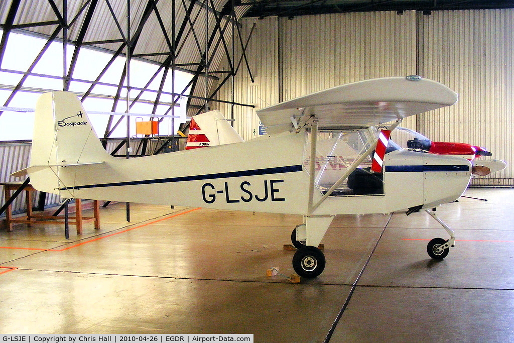 G-LSJE, 2008 Reality Escapade Jabiru (3) C/N BMAA/HB/486, Escapade Jabiru 3 in the GA hangar at Culdrose