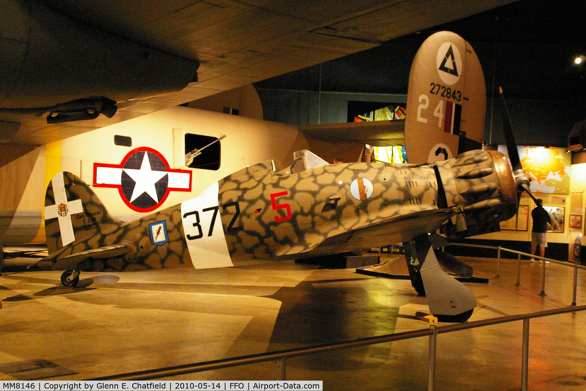 MM8146, Macchi MC.200 Saetta C/N 372, At the National Museum of the USAF.
