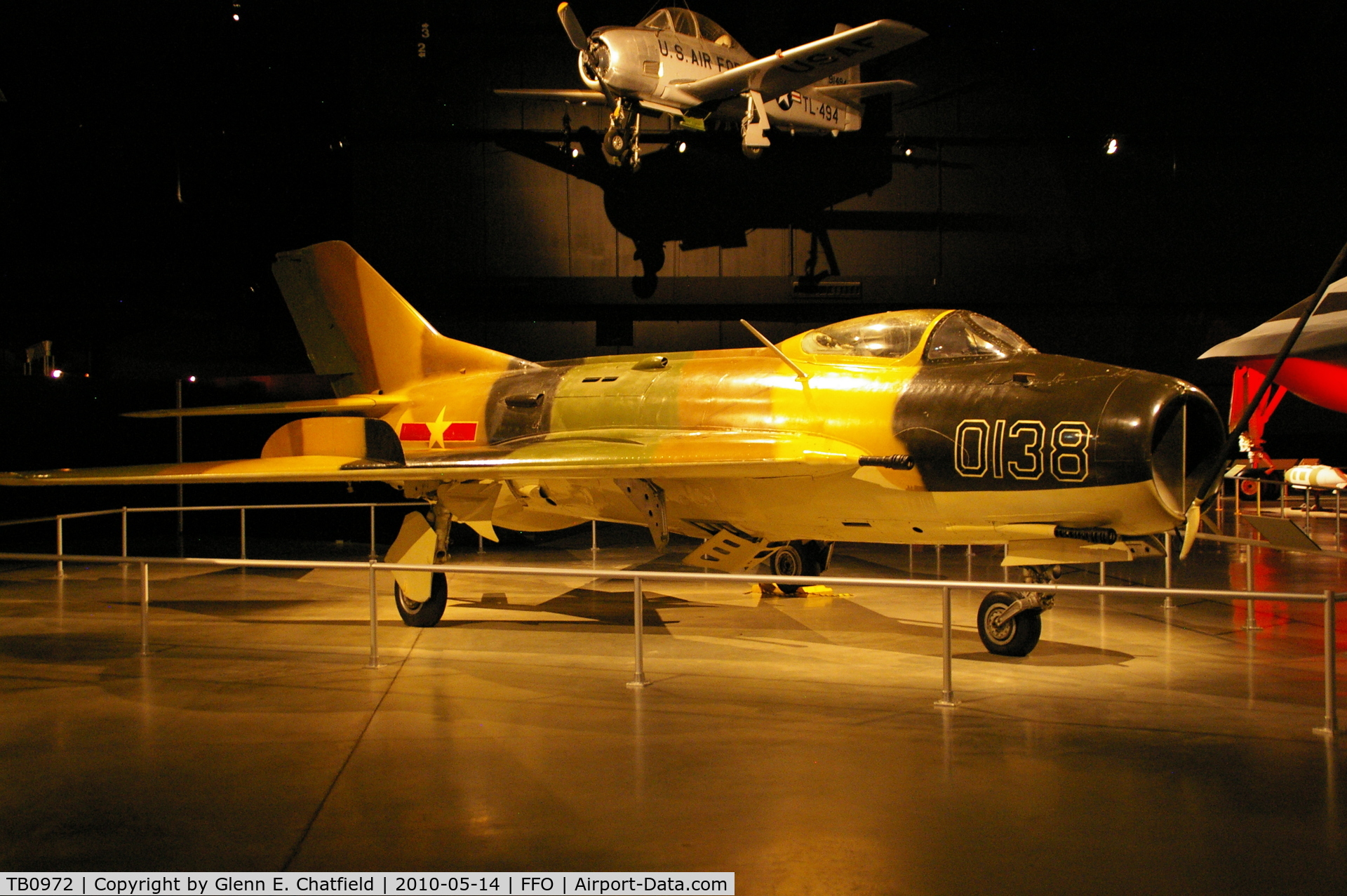 TB0972, Mikoyan-Gurevich MiG-19S C/N 0915372, At the National Museum of the USAF.