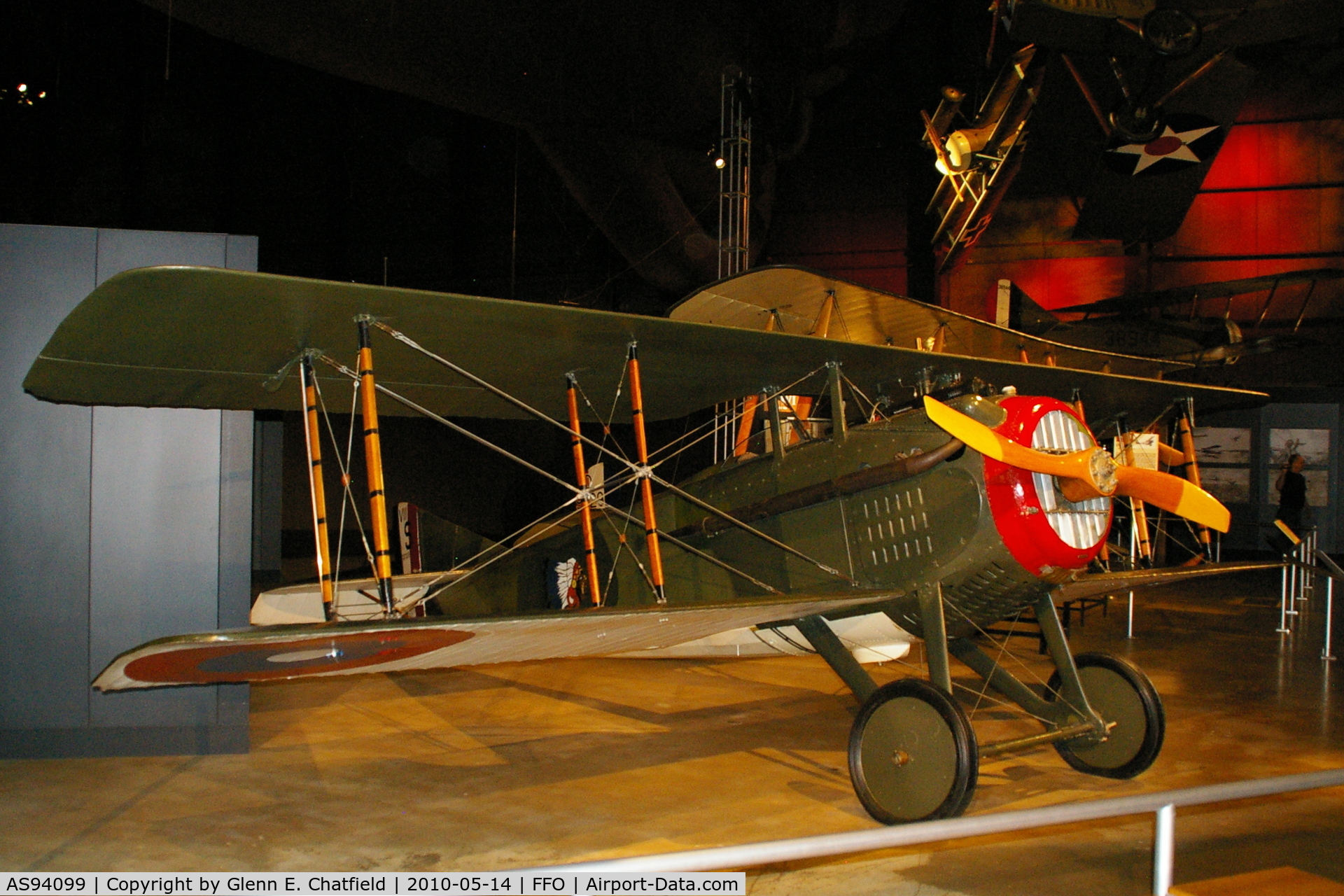AS94099, SPAD S-VII C/N Not found AS94099, At the National Museum of the USAF. Freshly restored
