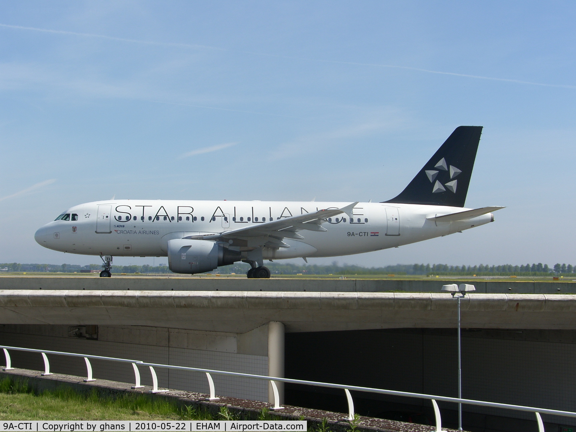 9A-CTI, 1999 Airbus A319-112 C/N 1029, New in Star Alliance cls