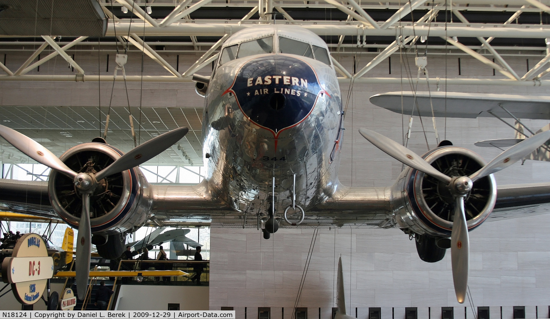 N18124, 1937 Douglas DC-3-201 C/N 2000, This beautifully preserved airliner was one of the first in the NASM collection.