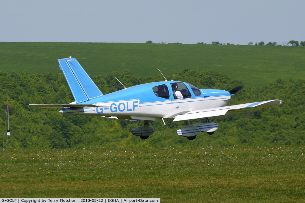 G-GOLF, 1982 Socata TB-10 Tobago C/N 250, 1982 Soc De Construction D\'avions De Tourisme Et D\'affaires SOCATA TB10 at Compton Abbas on 2010 French Connection Fly-In Day