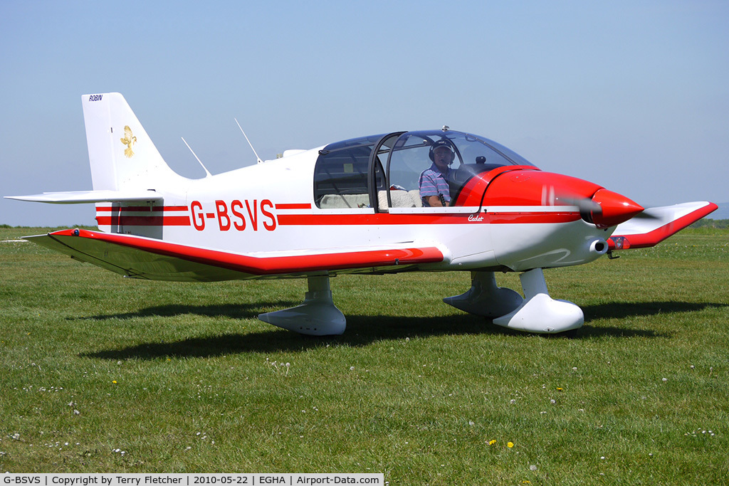 G-BSVS, 1990 Robin DR-400-100 Cadet Cadet C/N 2017, 1990 Avions Pierre Robin PIERRE ROBIN DR400/100 at Compton Abbas on 2010 French Connection Fly-In Day