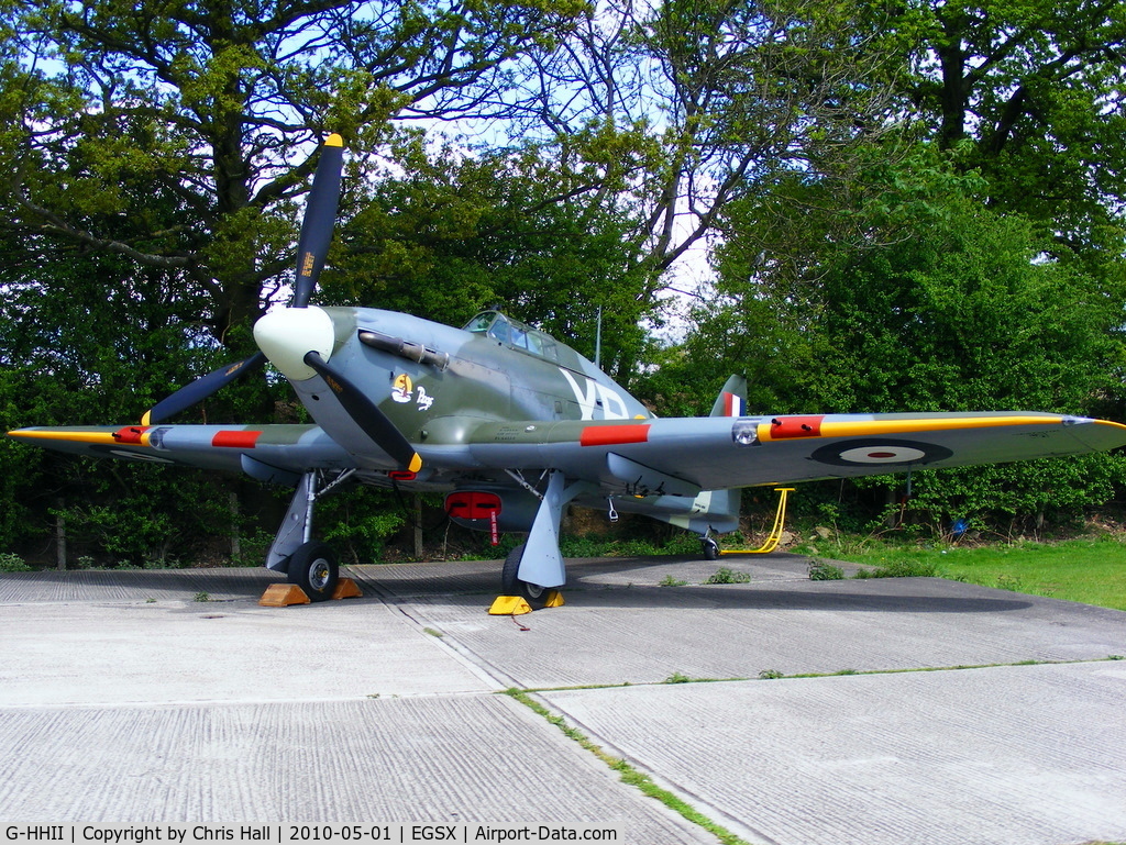 G-HHII, 1940 Hawker (CCF) Hurricane Mk2B C/N CCF/R20023, Hangar 11 Collection