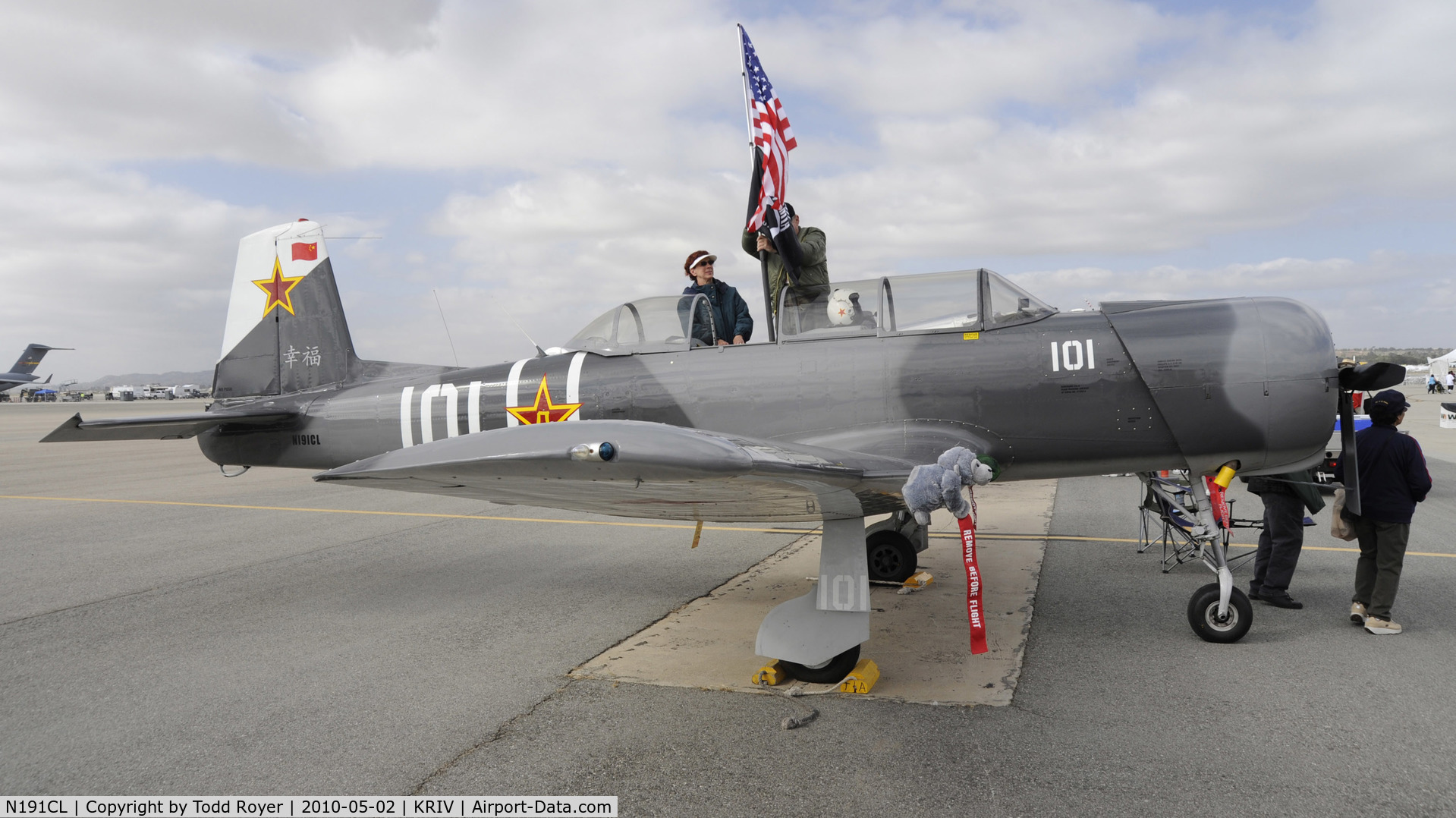 N191CL, 1985 Nanchang CJ-6 C/N 4132016, March Field Airfest 2010