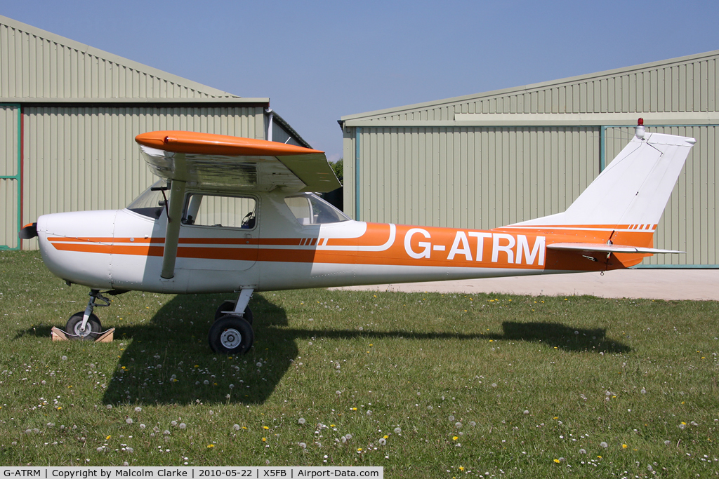 G-ATRM, 1966 Reims F150F C/N 0053, Cessna F150F at Fishburn Airfield in 2010.