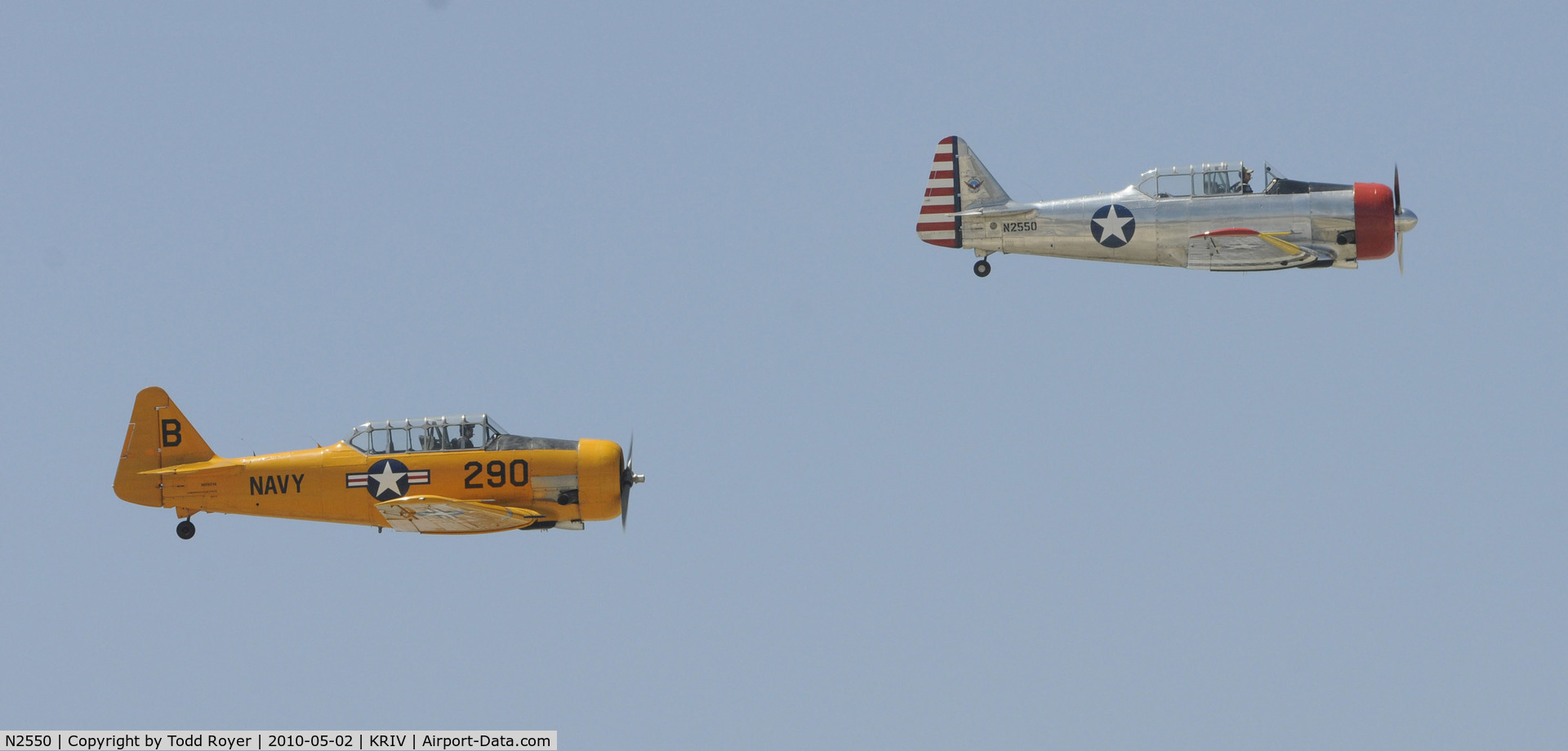 N2550, 1985 North American SNJ-5 Texan C/N 43683, March Field Airfest 2010