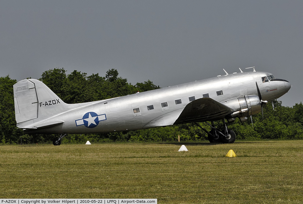 F-AZOX, 1945 Douglas DC-3C-S1C3G (C-47B-35-DK) C/N 16604, at LFFQ