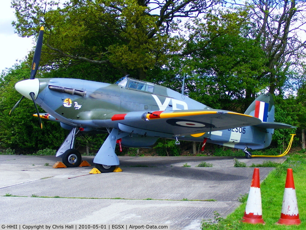 G-HHII, 1940 Hawker (CCF) Hurricane Mk2B C/N CCF/R20023, Hangar 11 Collection