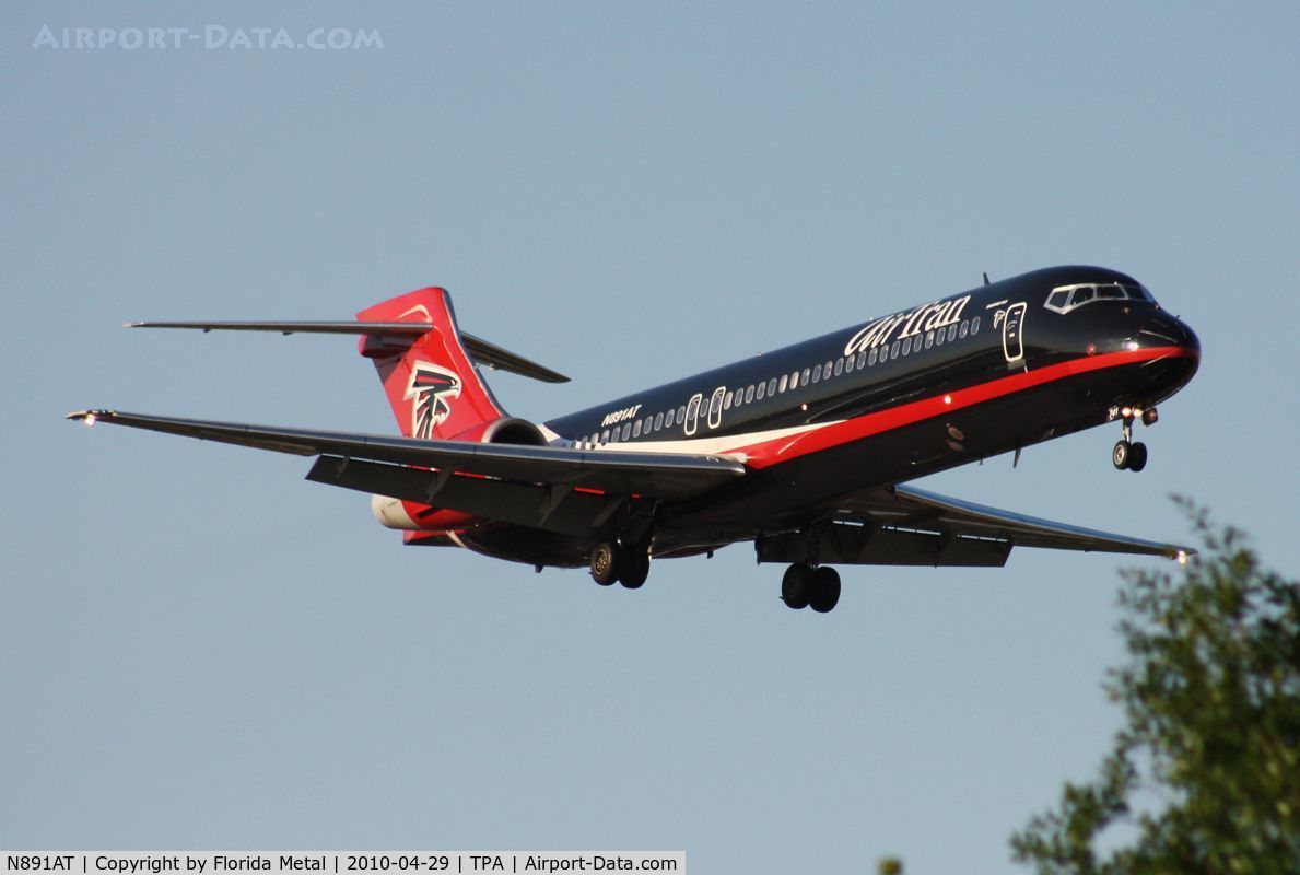 N891AT, 2004 Boeing 717-200 C/N 55043, Air Tran (Atlanta Falcons) 717-200