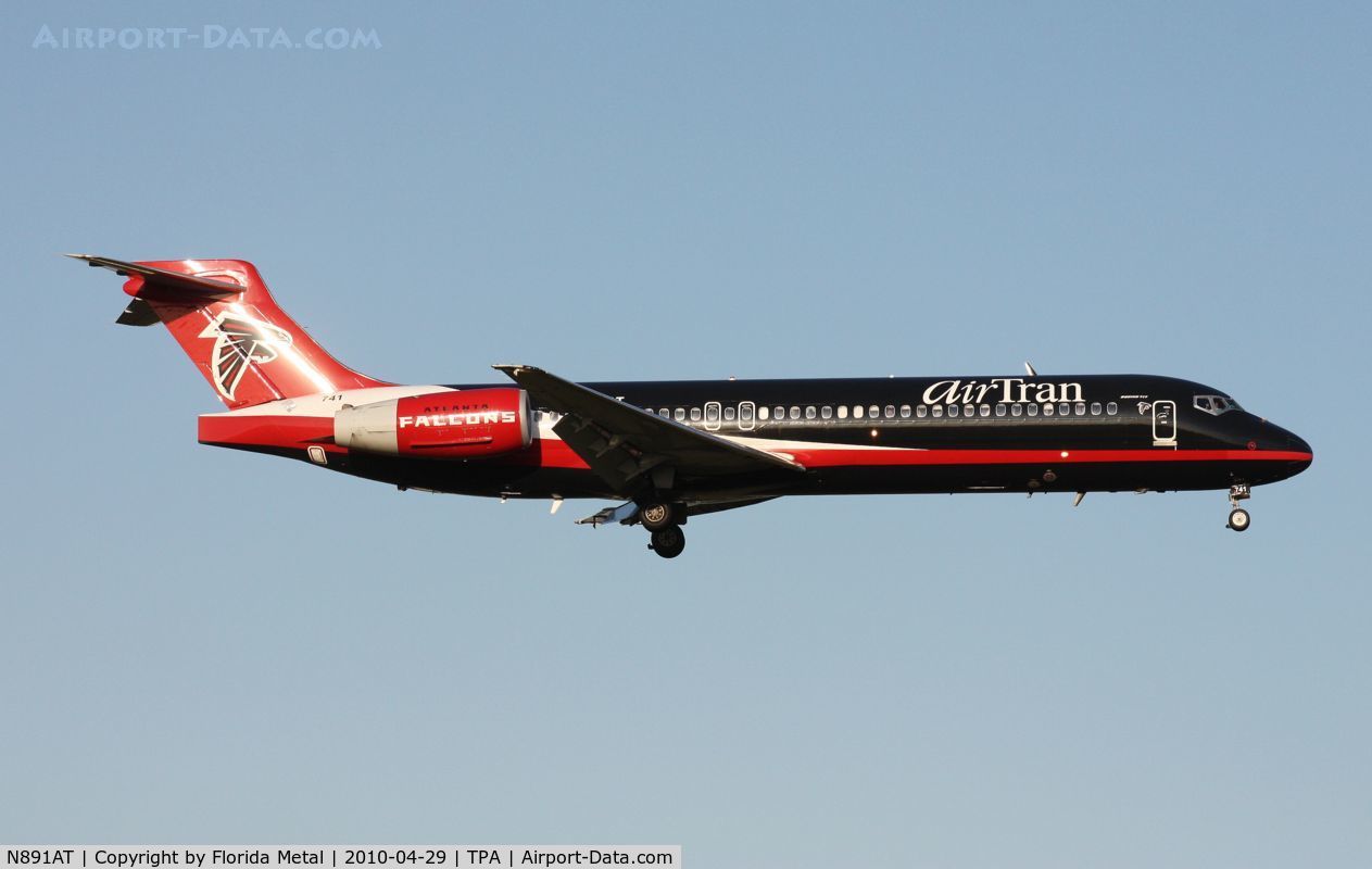 N891AT, 2004 Boeing 717-200 C/N 55043, Air Tran (Atlanta Falcons) 717