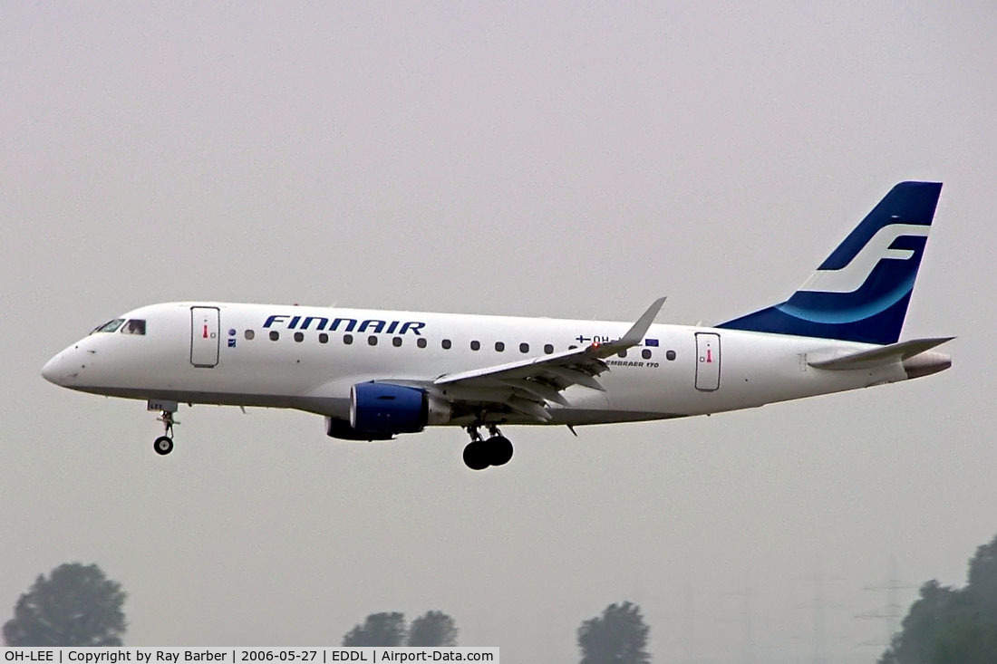 OH-LEE, 2005 Embraer 170LR (ERJ-170-100LR) C/N 17000093, Embraer Emb.170-100ST [17000093] (Finnair) Dusseldorf~D 27/05/2006. Seen landing here