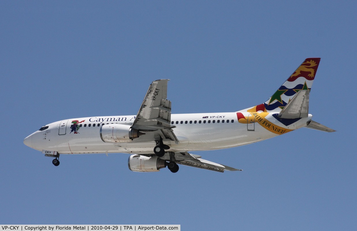 VP-CKY, 1992 Boeing 737-3Q8 C/N 26282, Caymen Airways 737-300