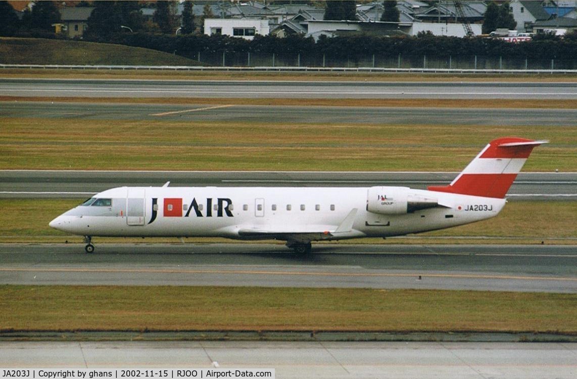 JA203J, 2002 Bombardier CRJ-200 (CL-600-2B19) C/N 7626, J-Air