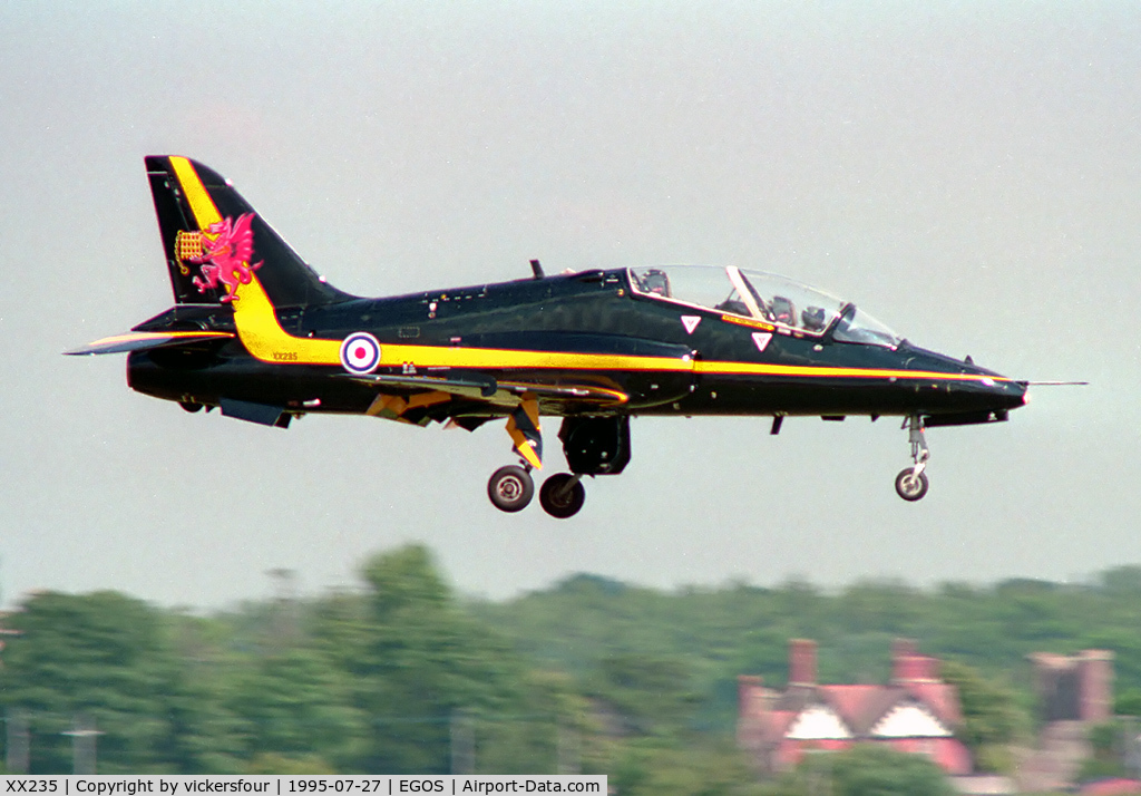 XX235, 1978 Hawker Siddeley Hawk T.1W C/N 071/312071, Royal Air Force. Operated by 4 FTS. Special scheme.