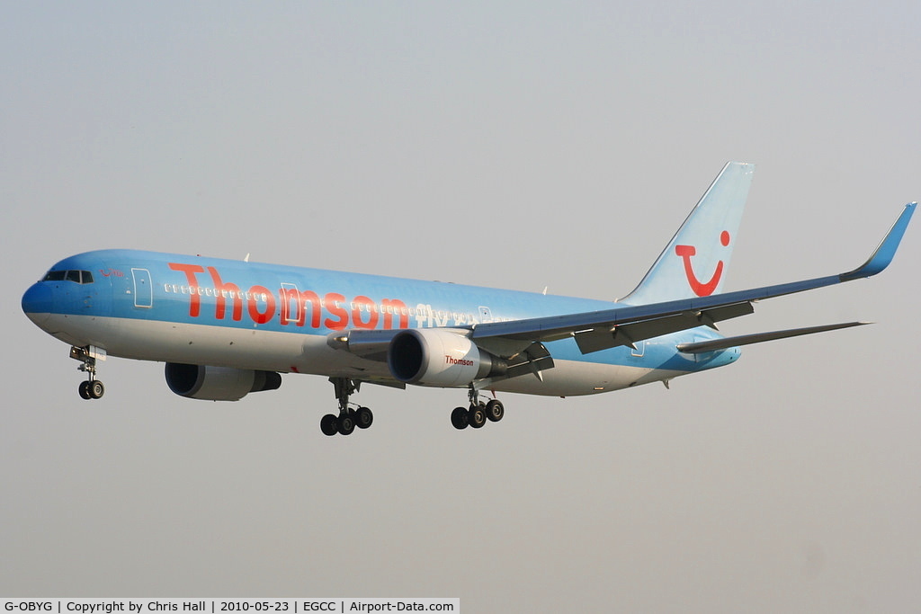 G-OBYG, 1999 Boeing 767-304 C/N 29137, Thomson B767 now fitted with winglets