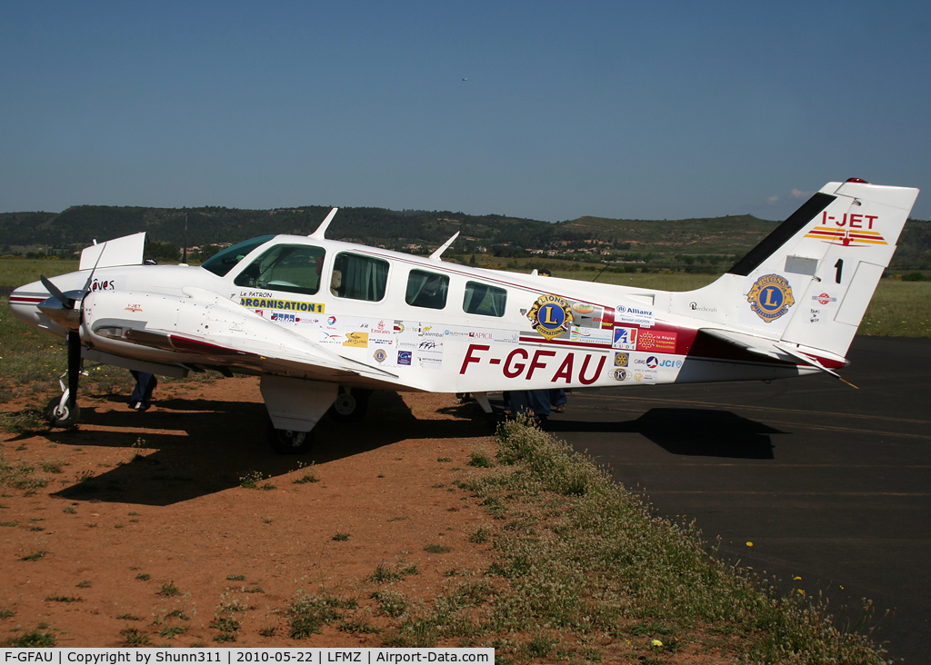 F-GFAU, Beech 58 Baron C/N TH-1281, Now with specials titles and logos...