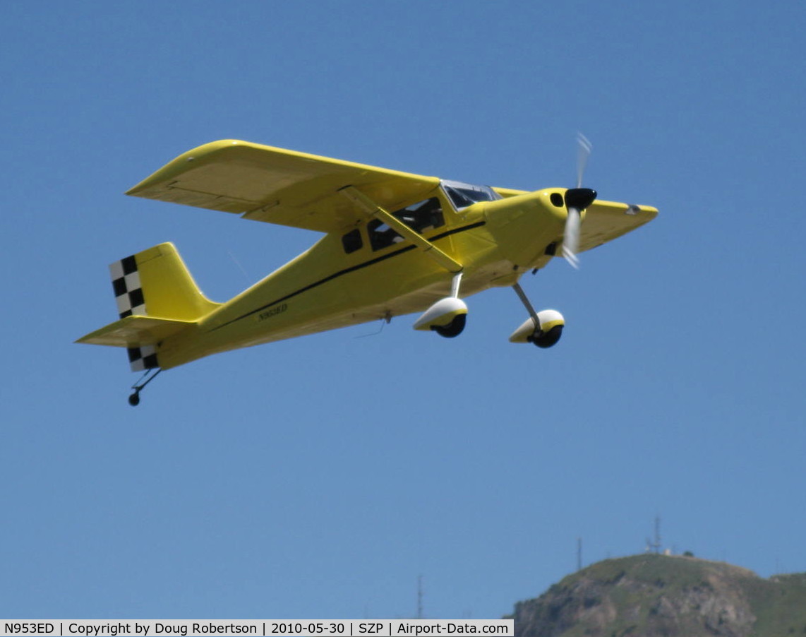 N953ED, 2008 Murphy Elite C/N 639E, 2008 Hirsty MURPHY ELITE, Lycoming O-320 150 Hp, a second generation REBEL, Experimental class, takeoff climb Rwy 22