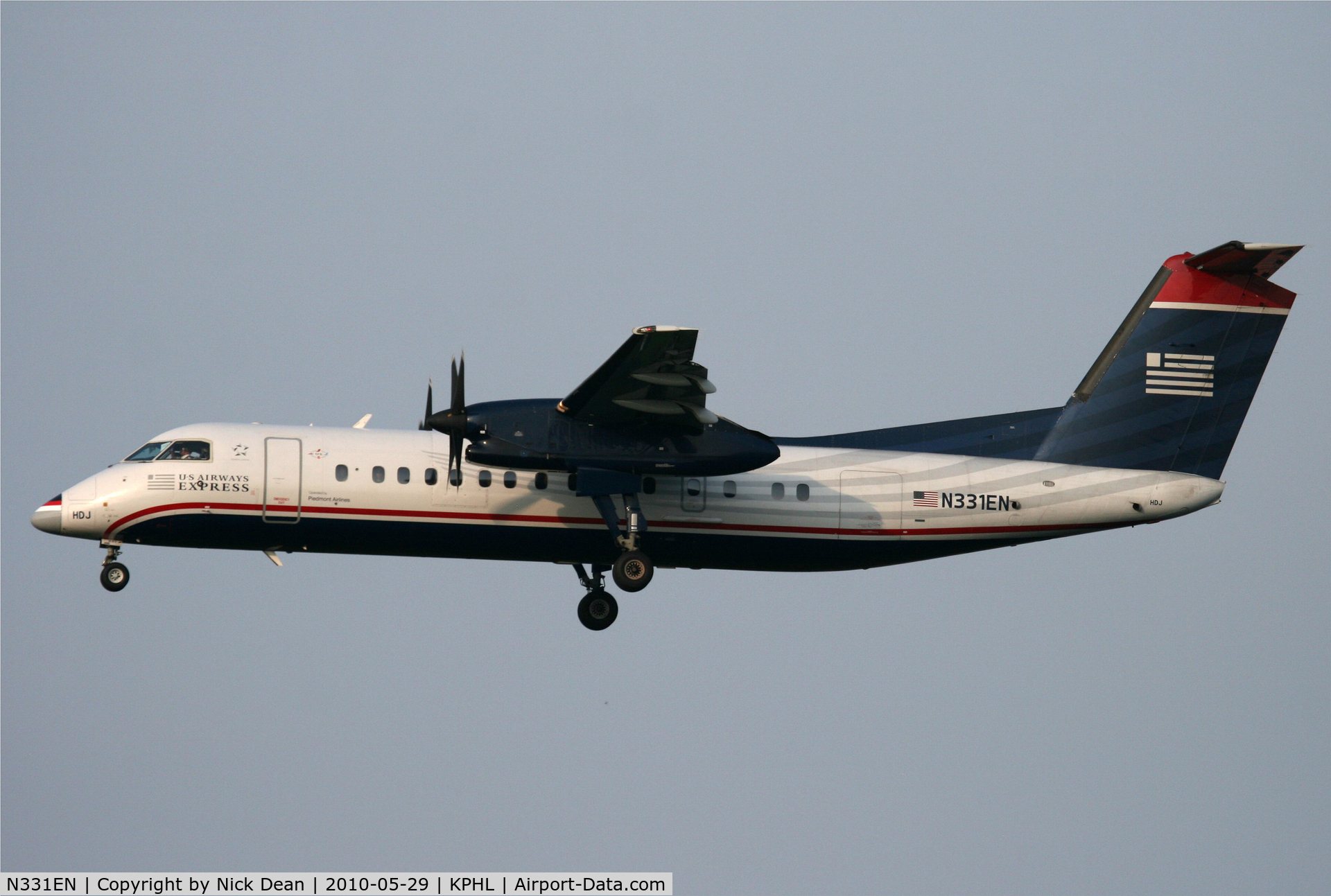 N331EN, 1991 De Havilland Canada DHC-8-311 Dash 8 C/N 279, KPHL