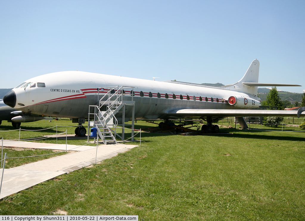 116, 1955 Sud Aviation SE-210 Caravelle III C/N 116, Caravelle preserved inside Montelimar Museum... Ex. CEV aircraft and last Caravelle who has flown in France.
