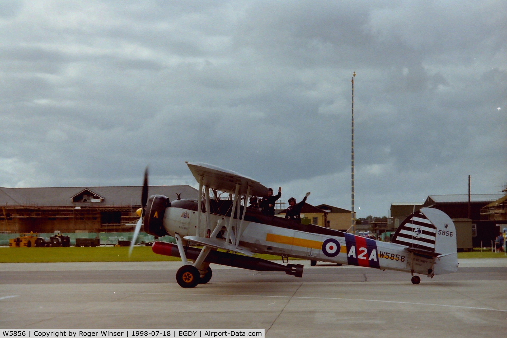 W5856, 1941 Fairey Swordfish Mk.II C/N B3593 Unconfirmed, RNHF Swordfish representing aircraft A2A in the markings carried by 810 NAS in 1939.