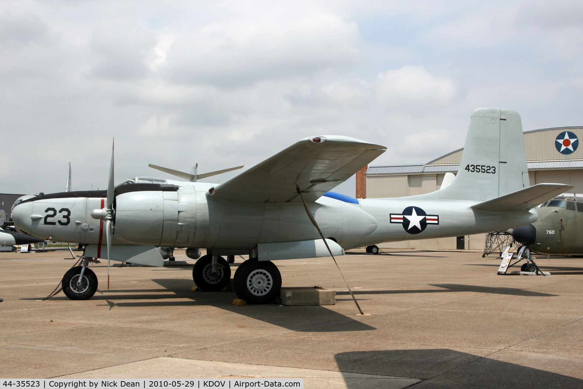 44-35523, 1944 Douglas A-26C Invader C/N 28802, KDOV (The profile created for this aircraft incorrectly states the C/N as the USAF s/n the OEM C/N is 28802 and not 44-35523 as stated)
