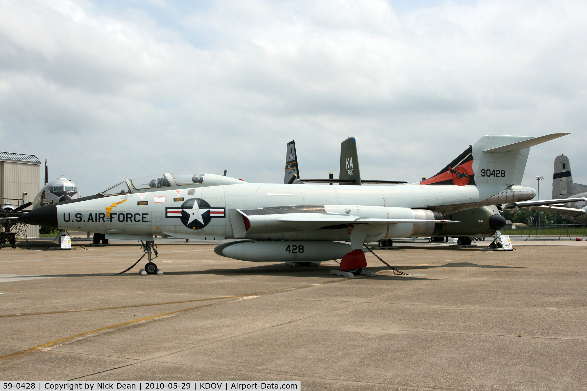 59-0428, McDonnell F-101B Voodoo C/N 752, KDOV c/n of this airframe is 752
