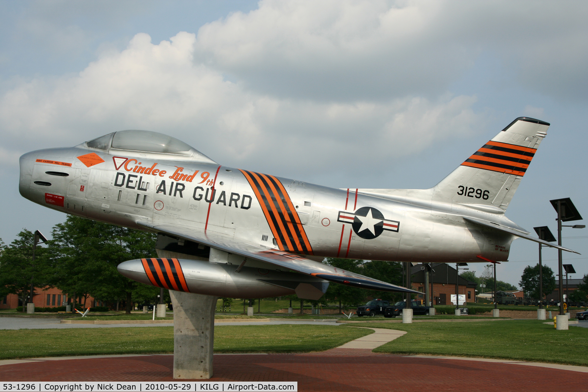 53-1296, 1953 North American F-86H Sabre C/N 203-68, KILG