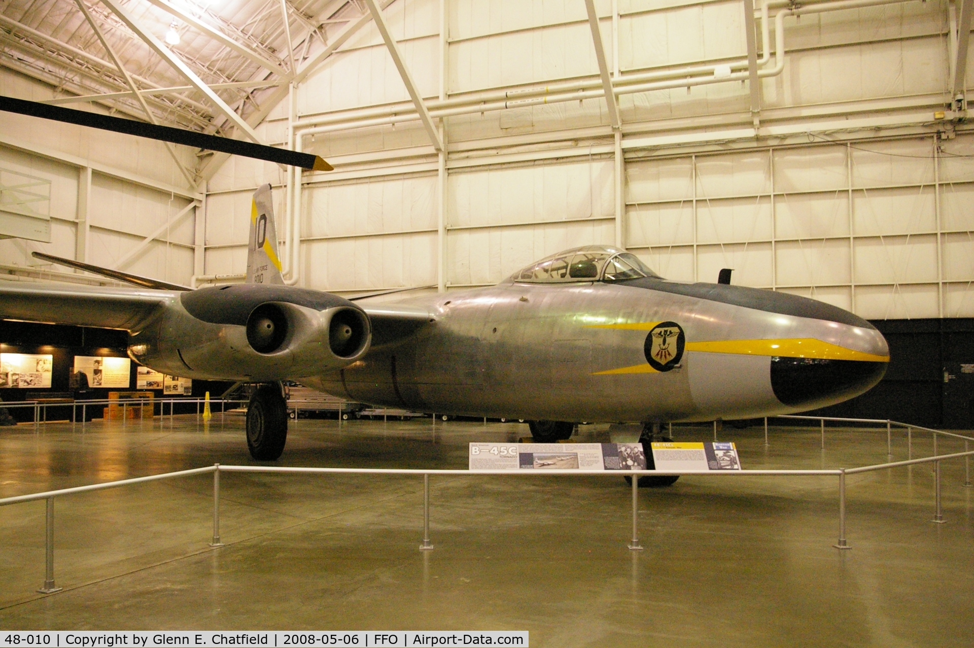 48-010, 1948 North American B-45C Tornado C/N 153-38486, At the National Museum of the USAF