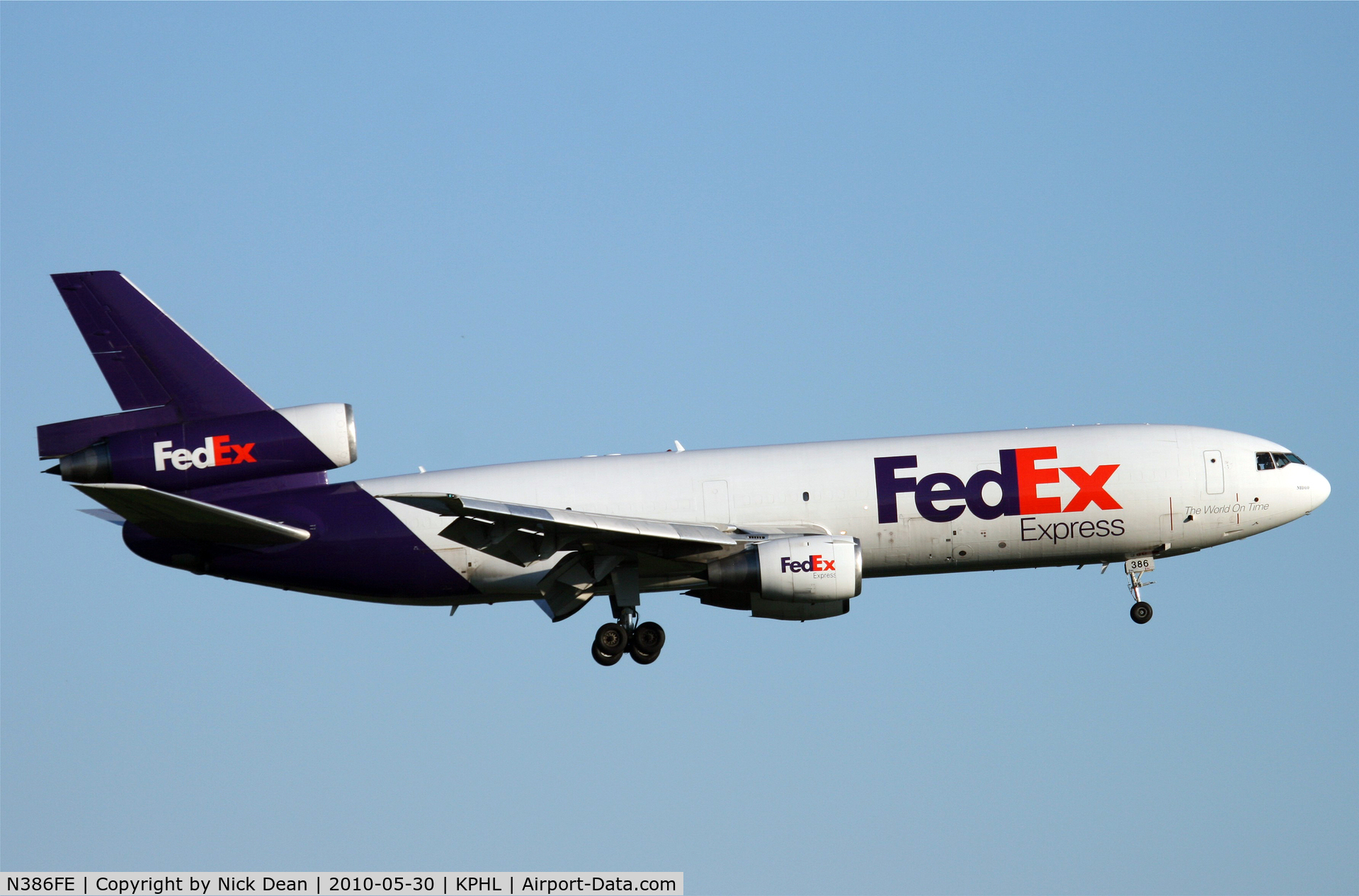 N386FE, 1973 McDonnell Douglas MD-10-10F C/N 46620, KPHL