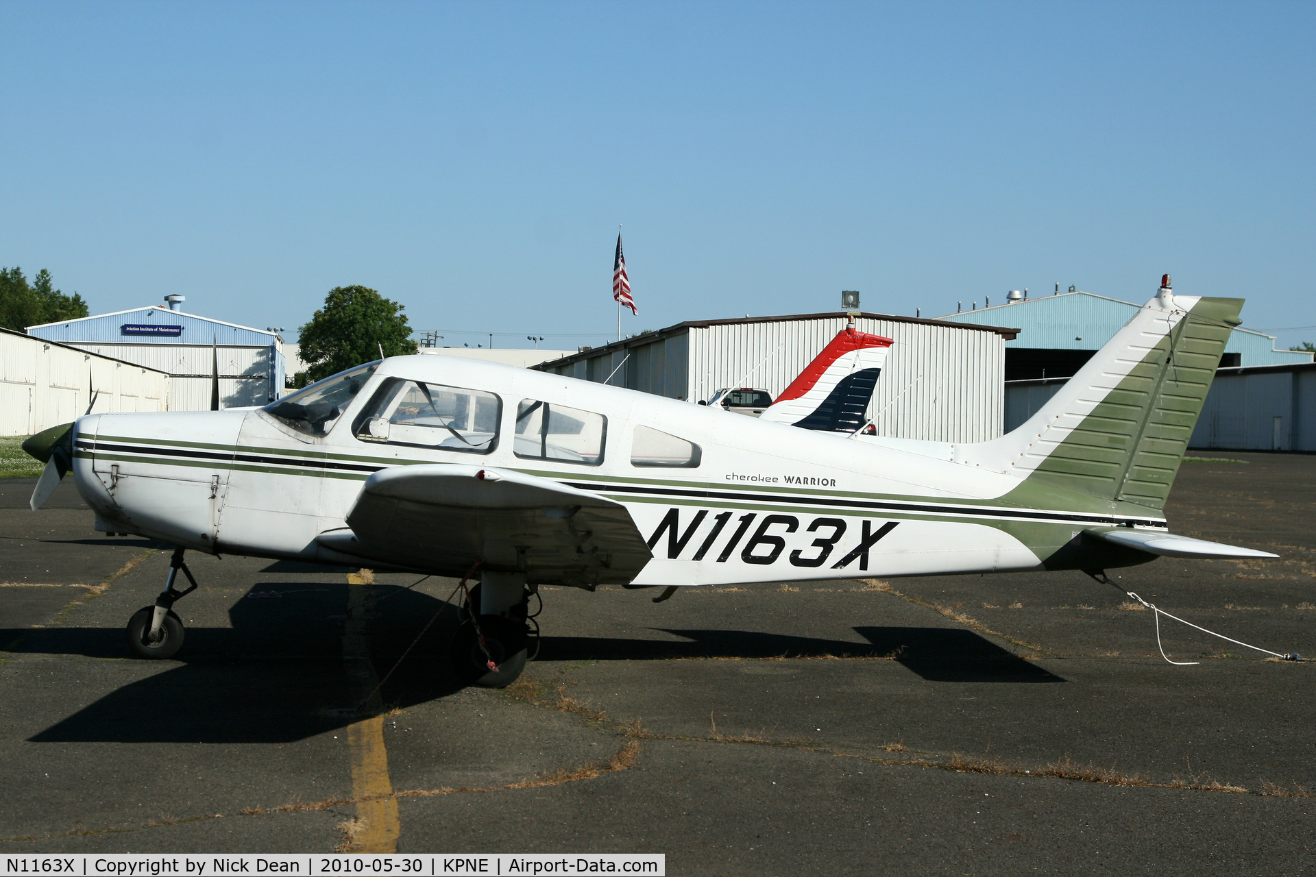 N1163X, 1975 Piper PA-28-151 C/N 28-7515396, KPNE