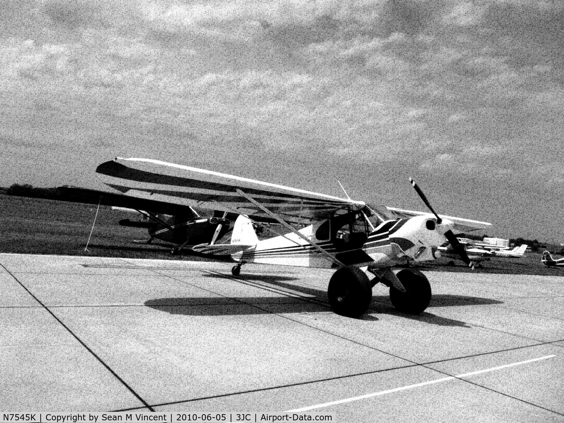 N7545K, 1950 Piper PA-18-105 Super Cub C/N 18-261, Picture taken at Freeman Field in Junction City, KS at National Bi-Plane Fly In