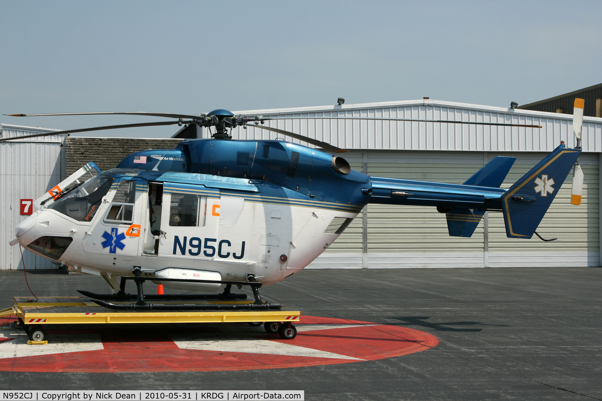 N952CJ, 1984 Eurocopter-Kawasaki BK-117A-3 C/N S-7052, KRDG