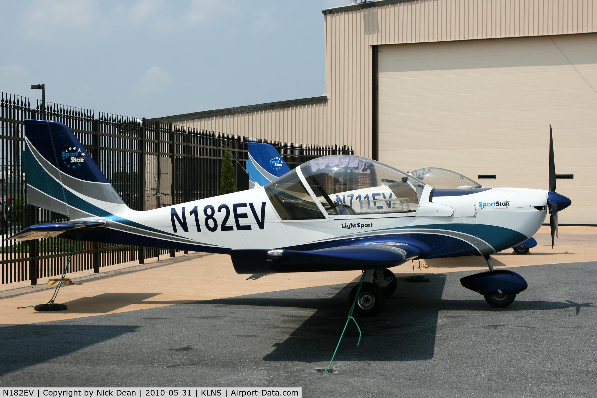 N182EV, 2007 Evektor-Aerotechnik Sportstar Plus C/N 20071002, KLNS