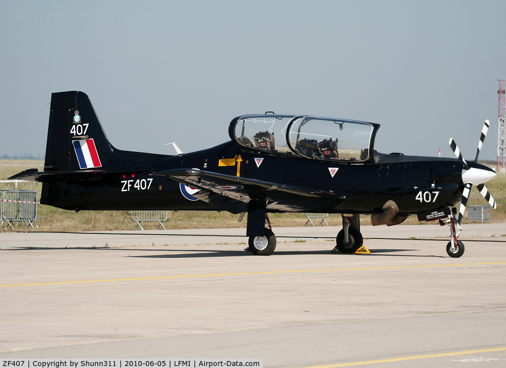 ZF407, 1992 Short S-312 Tucano T1 C/N S126/T97, Participant of the LFMI Airshow 2010