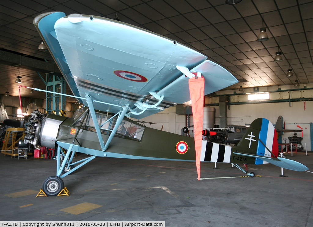 F-AZTB, Morane-Saulnier MS-505 Criquet C/N 23.20, Hangared in the Museum...