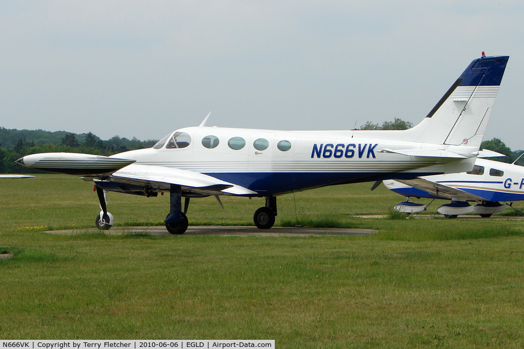 N666VK, 1977 Cessna 340A C/N 340A0345, Cessna 340A, c/n: 340A-0345 at Denham