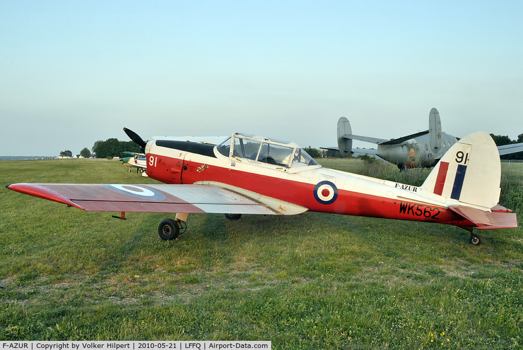 F-AZUR, De Havilland DHC-1 Chipmunk T.10 C/N C1/0580, at lffq