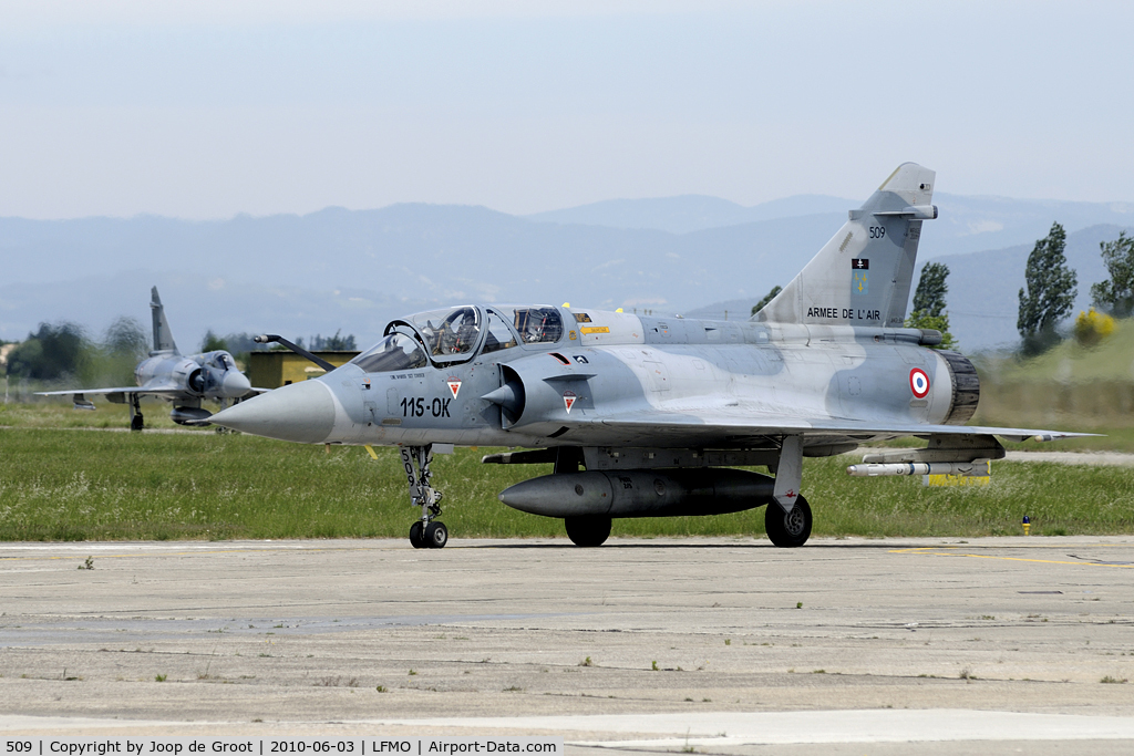 509, Dassault Mirage 2000B C/N 62, Return of two Mirages after a local mission.
