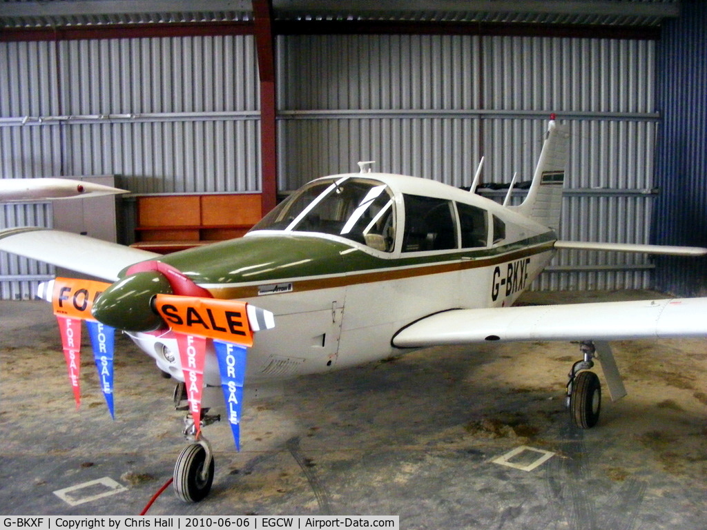 G-BKXF, 1973 Piper PA-28R-200 Cherokee Arrow C/N 28R-7335351, Previous ID: OY-DZN