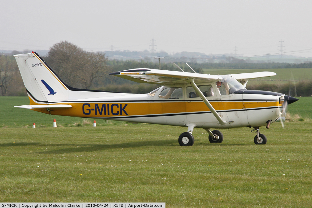 G-MICK, 1977 Reims F172N Skyhawk C/N 1592, Reims F172M at Fishburn Airfield, UK in 2010.