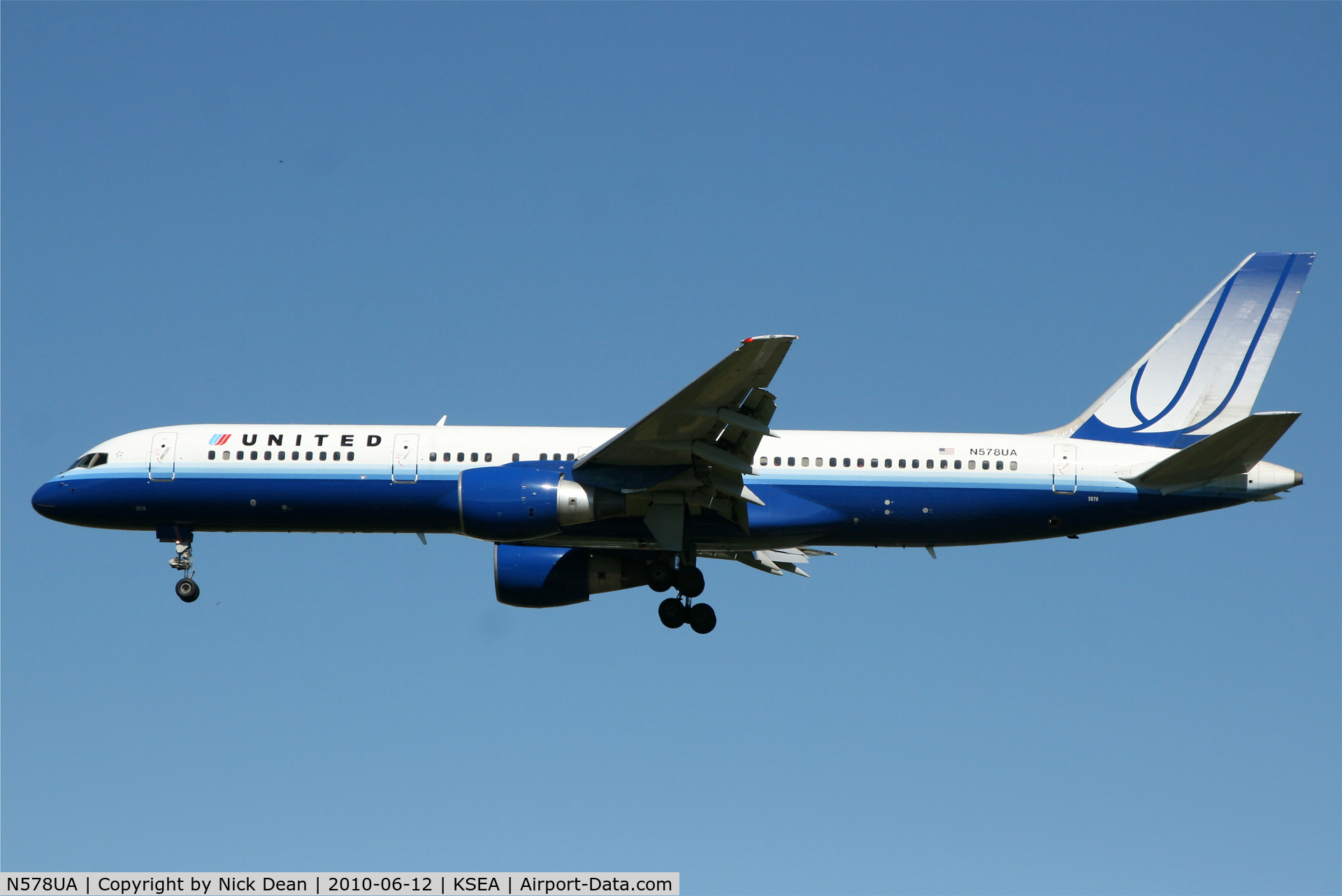 N578UA, 1993 Boeing 757-222 C/N 26694, KSEA