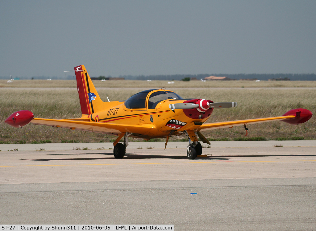 ST-27, SIAI-Marchetti SF-260M C/N 10-27, Used as a demo during LFMI Airshow 2010